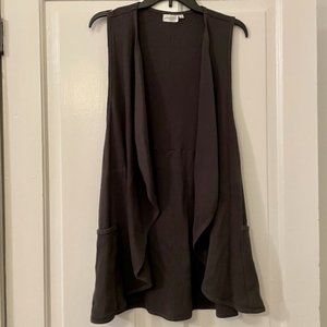 Prairie Cotton Sleeveless Olive Waffle Vest